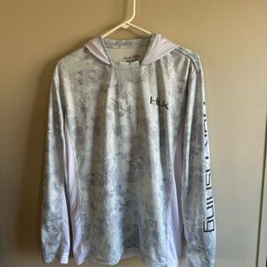 Huk White and Gray Camo Hoodie